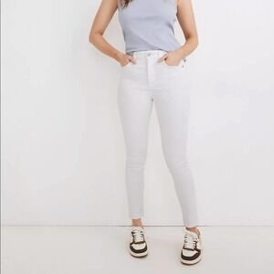 Madewell Curvy High-Rise Skinny Jeans - Pure White size 32T
